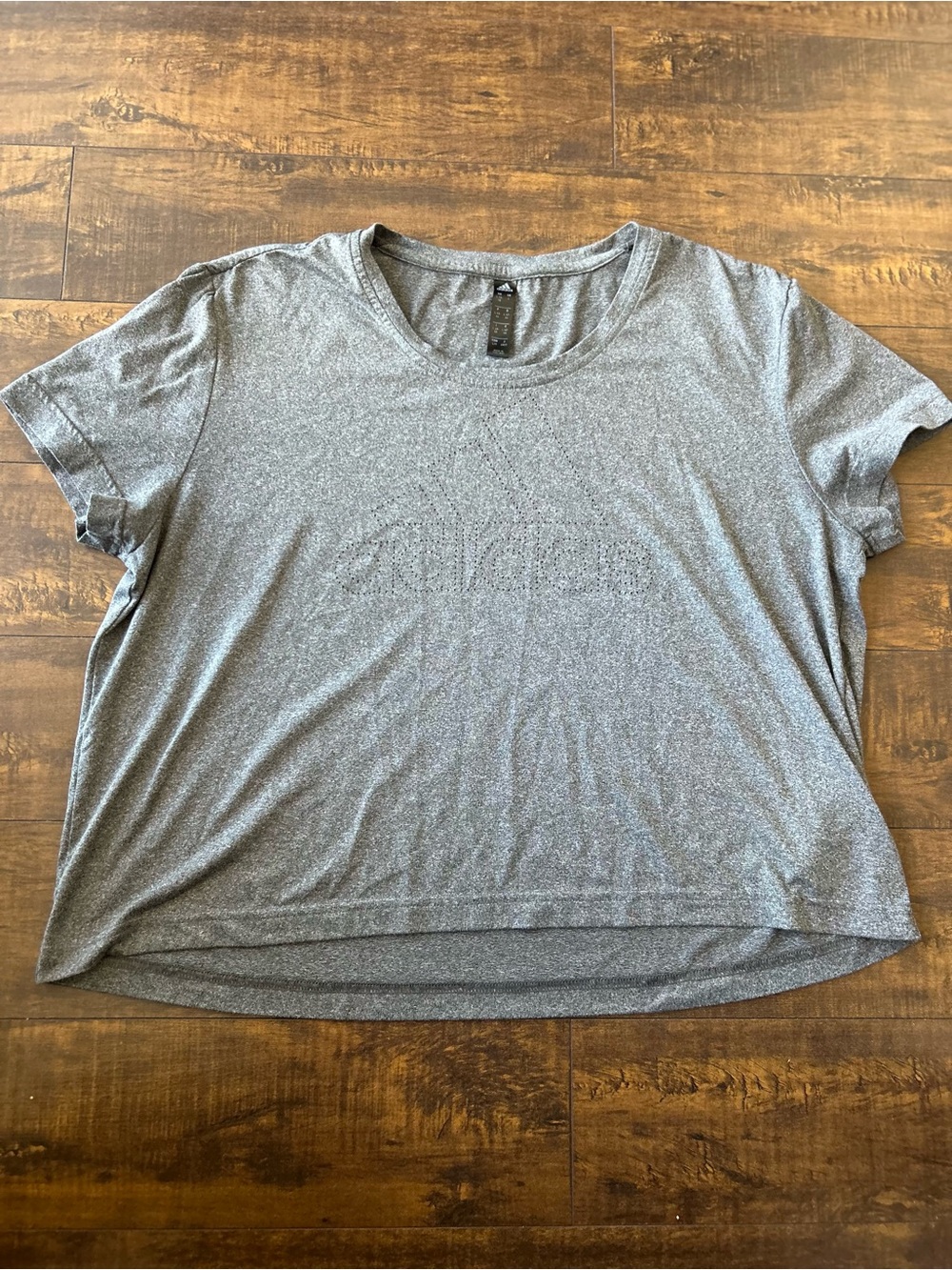 Adidas - Gray Short Sleeve Active Tee